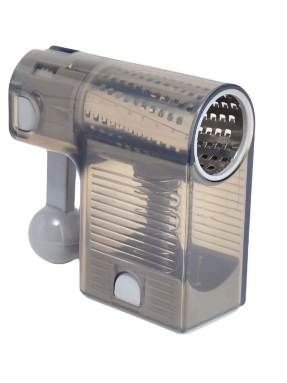 Kuhn Rikon Handheld Ratchet Grater w/ 2 Barrels K88999 GREY NEW